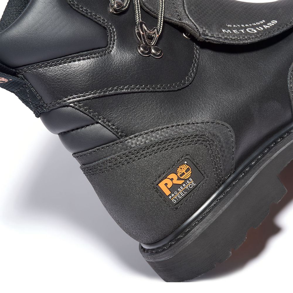 Botas de Trabajo Masculino - Timberland Pro® Met Guard 8\" Steel Toe - DMNCI0391 - Pretas